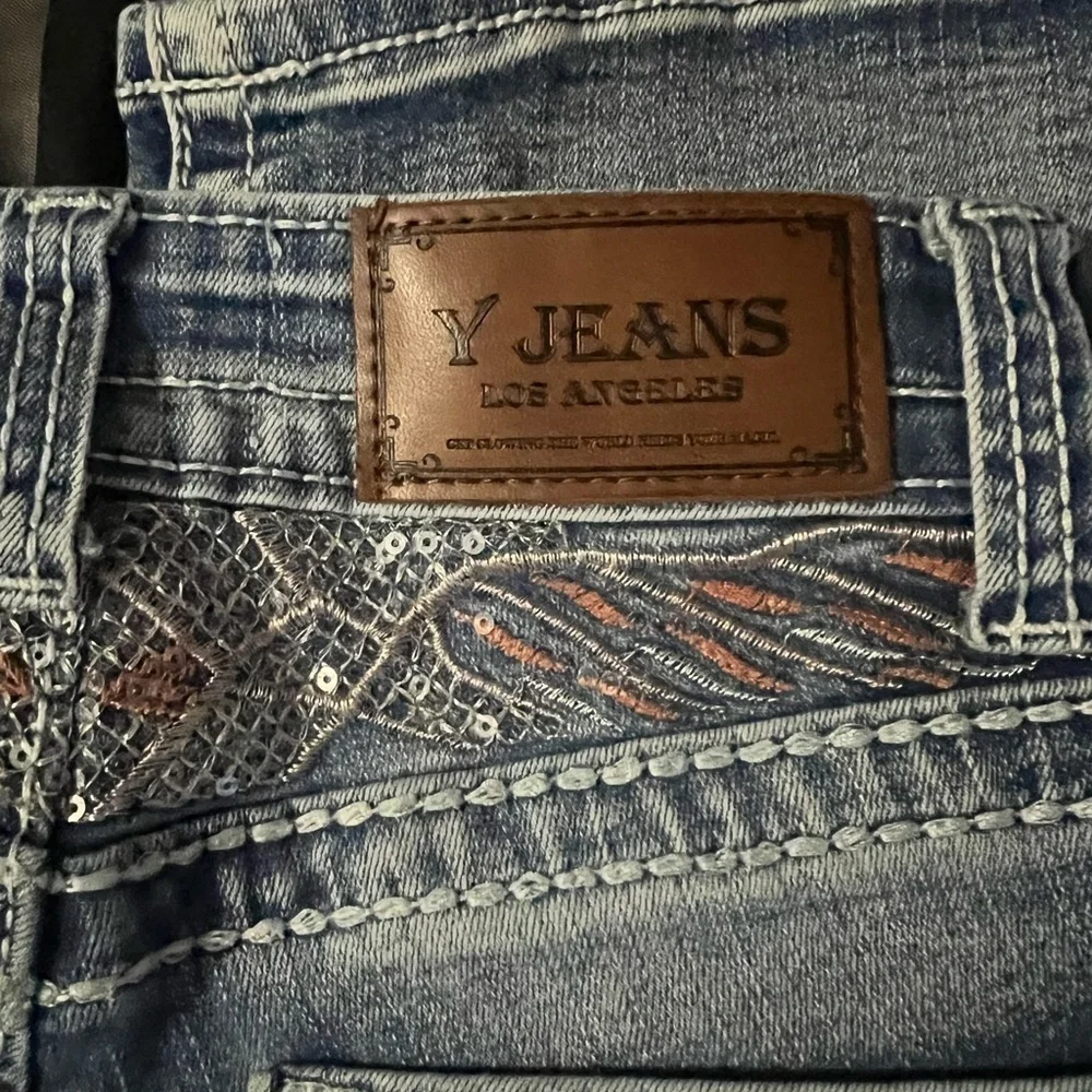 Embellished Blue Denim‎ Jeans